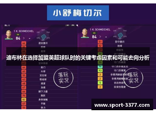迪布林在选择加盟英超球队时的关键考虑因素和可能去向分析